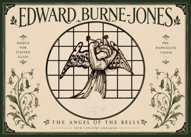 Edward Burne-Jones The Angel of the Bells No5 - Plakát