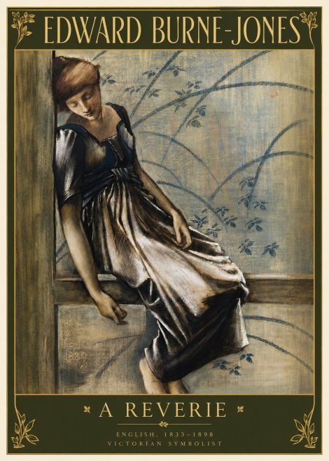 Edward Burne-Jones A Reverie No3 - Plakát