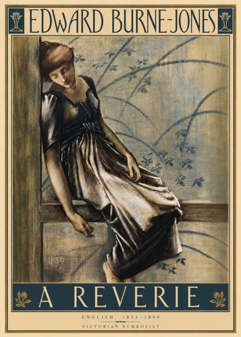 Edward Burne-Jones A Reverie No4 - Plakát