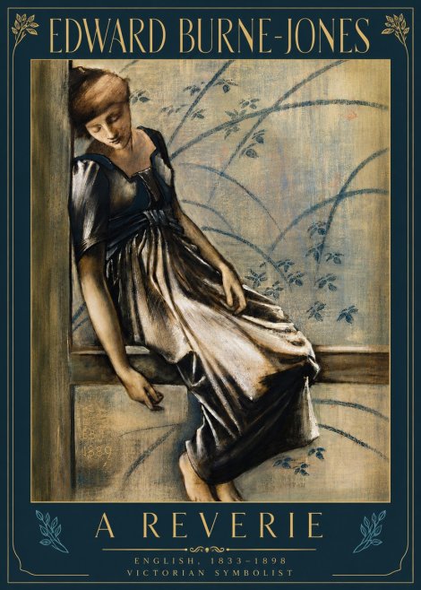 Edward Burne-Jones A Reverie No5 - Plakát
