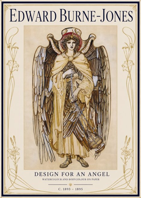 Edward Burne-Jones Design for an Angel No1 - Plakát