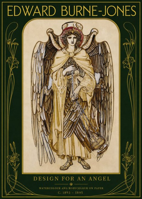 Edward Burne-Jones Design for an Angel No2 - Plakát
