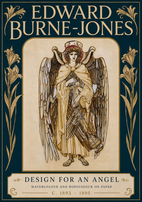 Edward Burne-Jones Design for an Angel No5 - Plakát