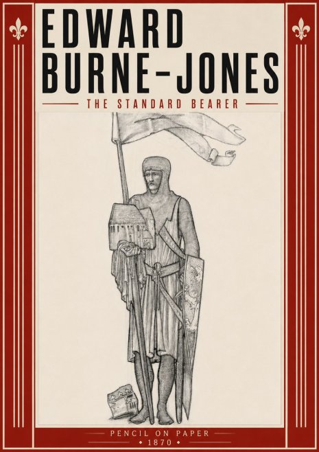 Edward Burne-Jones The Standard Bearer No6 - Plakát