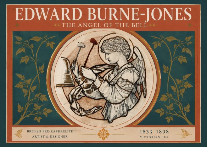 Edward Burne-Jones The Angel of the Bell No2 - Plakát