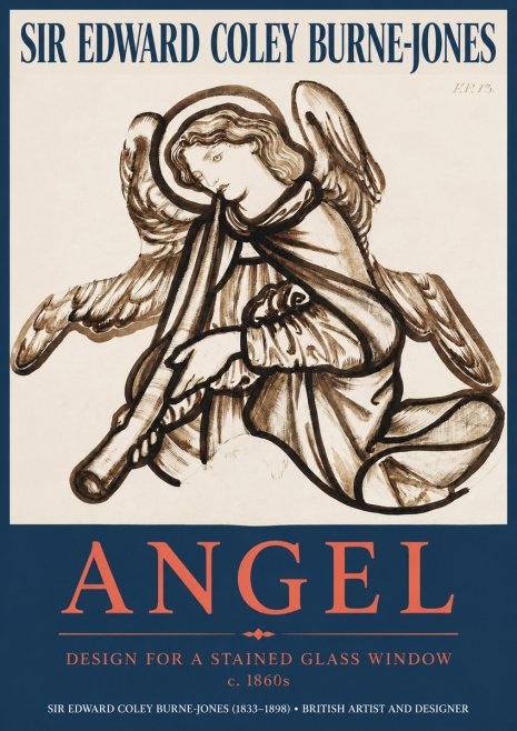 Edward Burne-Jones Angel No2 - Plakát