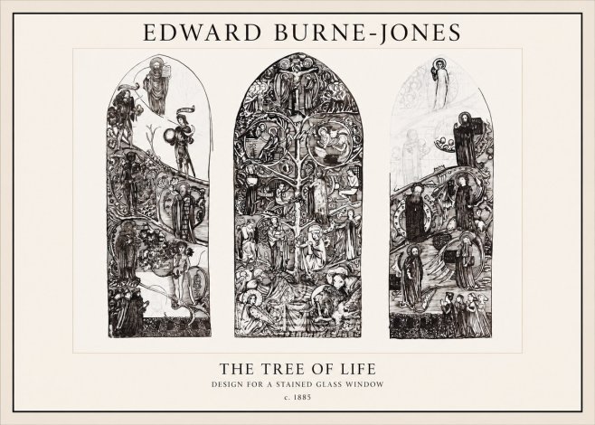 Edward Burne-Jones The Tree of Life No1 - Plakát