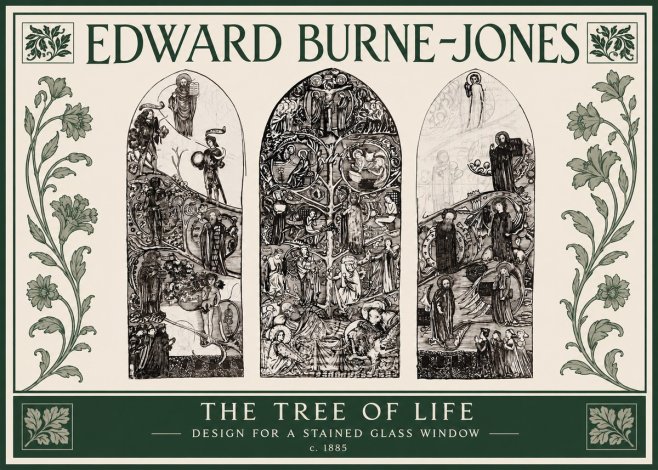 Edward Burne-Jones The Tree of Life No3 - Plakát