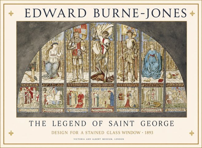 Edward Burne-Jones The Legend of Saint George No1 - Plakát