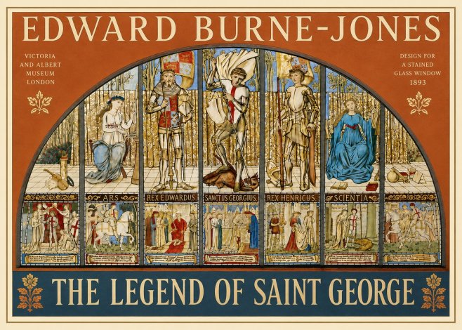 Edward Burne-Jones The Legend of Saint George No4 - Plakát