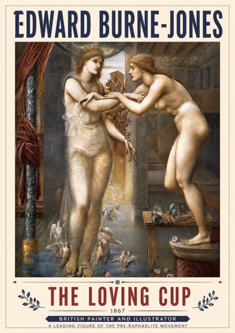 Edward Burne-Jones The Loving Cup No4 - Plakát