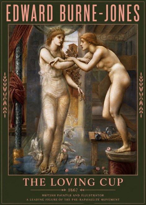 Edward Burne-Jones The Loving Cup No6 - Plakát