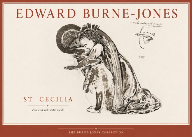Edward Burne-Jones St. Cecilia No4 - Plakát