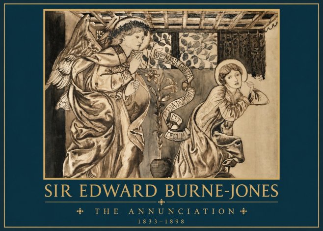 Edward Burne-Jones The Annunciation II No2 - Plakát