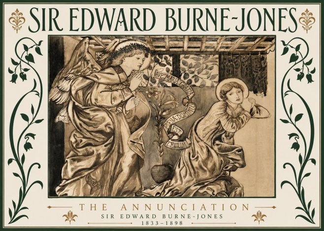 Edward Burne-Jones The Annunciation II No6 - Plakát