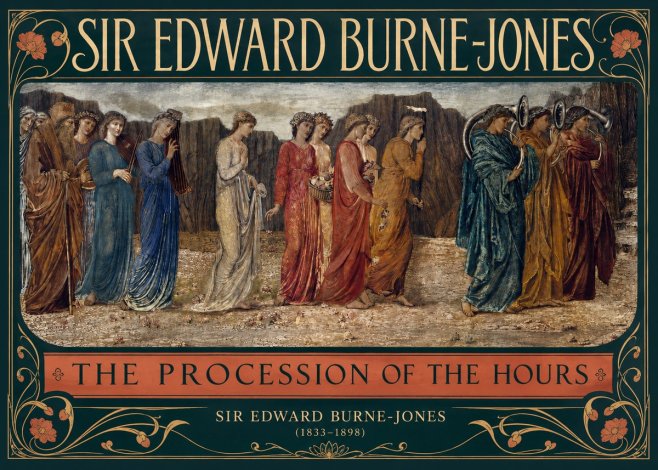 Edward Burne-Jones The Procession of the Hours No2 - Plakát
