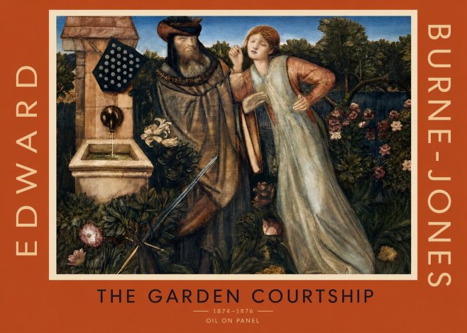 Edward Burne-Jones The Garden Courtship No3 - Plakát