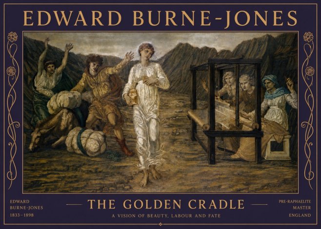 Edward Burne-Jones The Golden Cradle No3 - Plakát