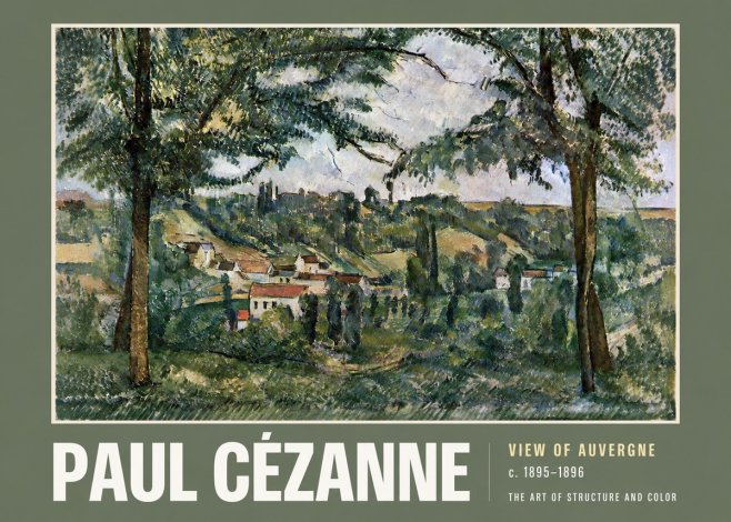 Paul Cézanne View of Auvergne No2 - Plakát
