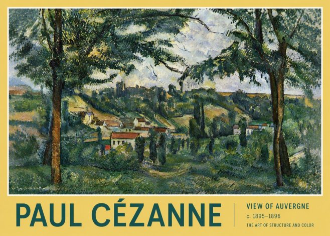 Paul Cézanne View of Auvergne No4 - Plakát