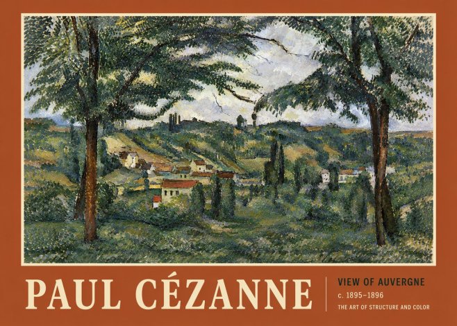 Paul Cézanne View of Auvergne No5 - Plakát
