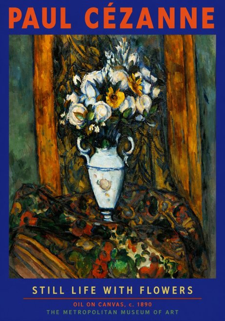 Paul Cézanne Still Life with Flowers No2 - Plakát