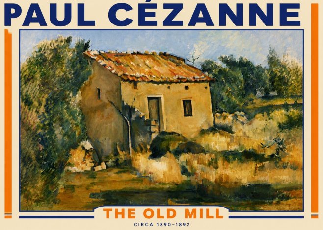 Paul Cézanne The Old Mill No4 - Plakát