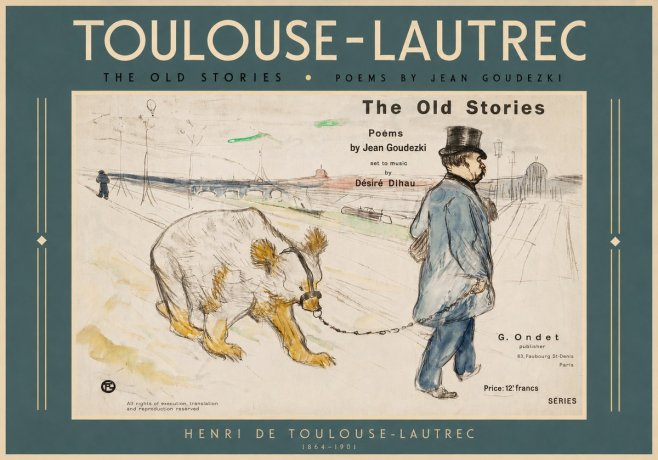 Toulouse-Lautrec Les Vieilles Histoires II No3 - Plakát