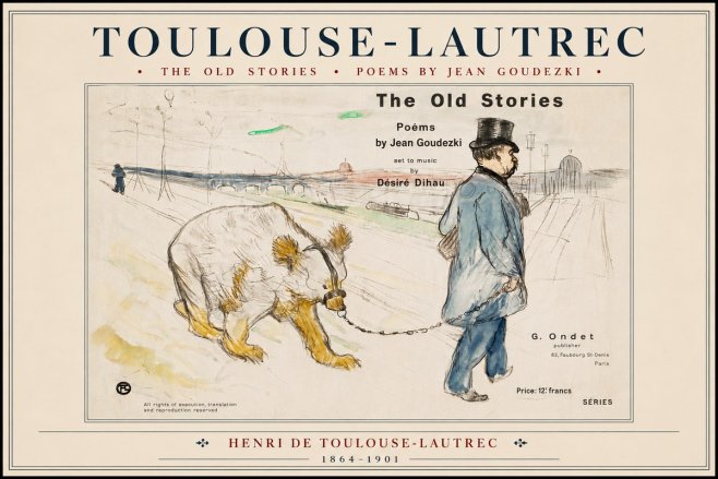 Toulouse-Lautrec Les Vieilles Histoires II No4 - Plakát