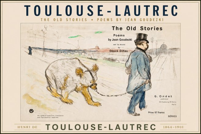 Toulouse-Lautrec Les Vieilles Histoires II No5 - Plakát