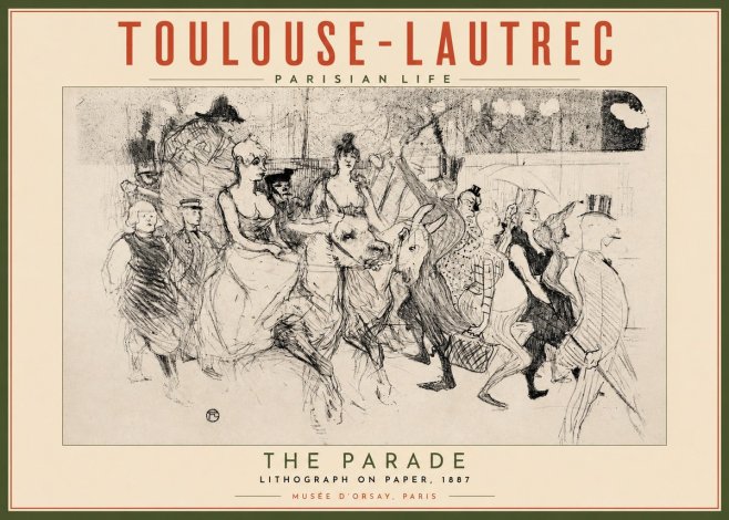 Toulouse-Lautrec The Parade No2 - Plakát