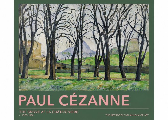 Paul Cézanne The Grove at La Châtaignière No2 - Plakát