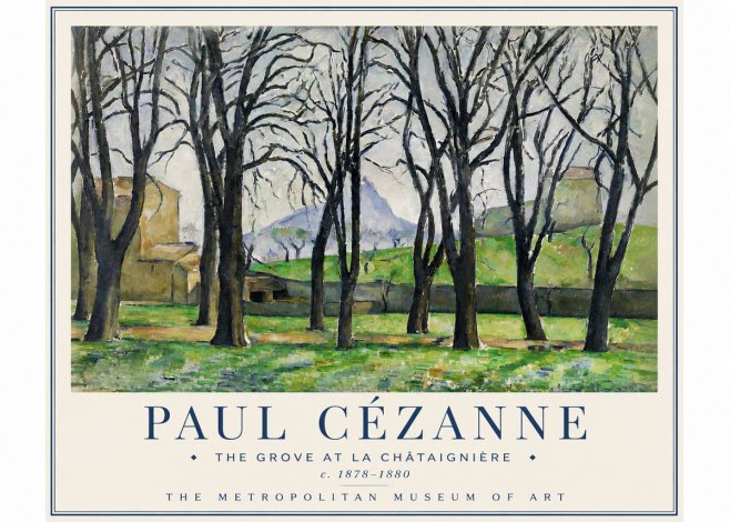 Paul Cézanne The Grove at La Châtaignière No3 - Plakát