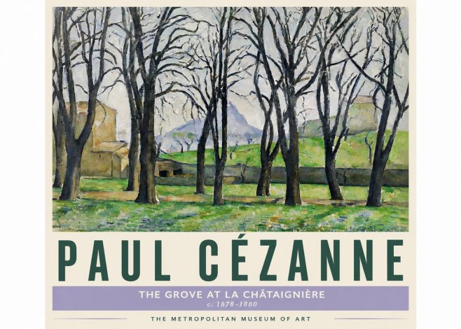 Paul Cézanne The Grove at La Châtaignière No4 - Plakát