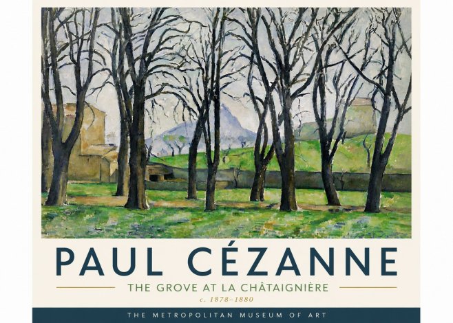 Paul Cézanne The Grove at La Châtaignière No6 - Plakát