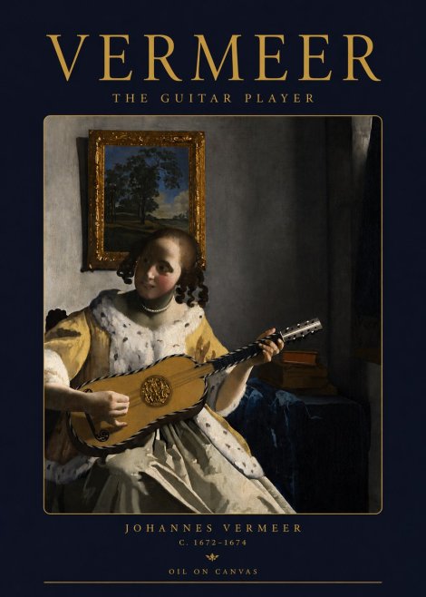 Vermeer The Guitar Player No3 - Plakát