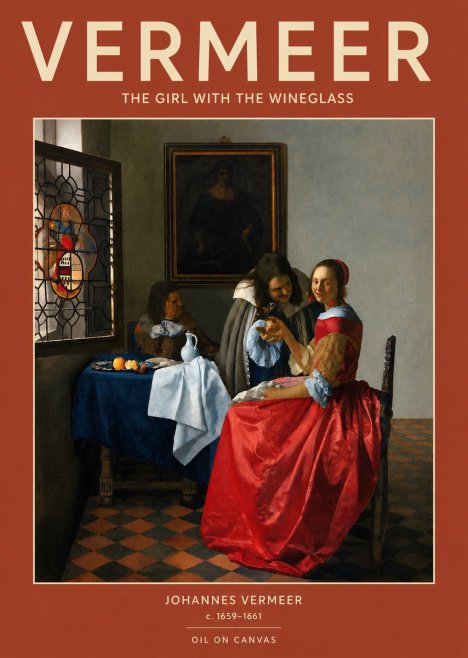 Vermeer The Girl with the Wineglass No3 - Plakát