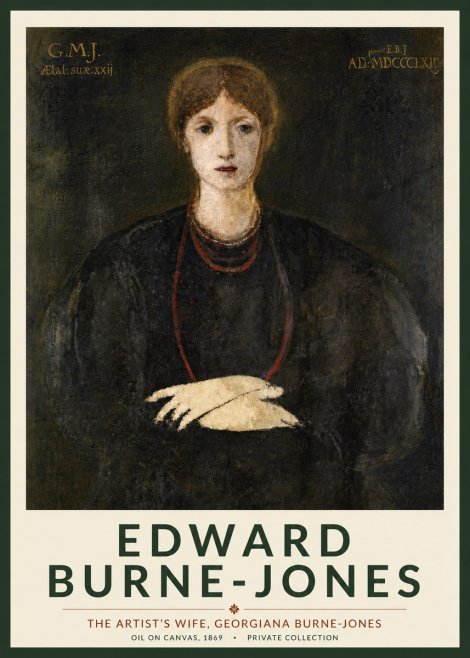 Edward Burne-Jones The Artist's Wife, Georgiana Burne-jones No4 - Plakát