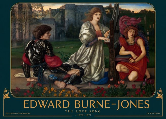 Edward Burne-Jones The Love Song No2 - Plakát