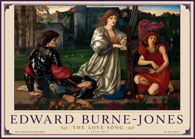 Edward Burne-Jones The Love Song No6 - Plakát
