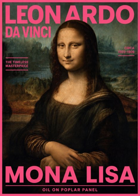 Leonardo da Vinci Mona Lisa No2 - Plakát