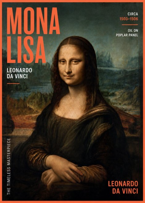 Leonardo da Vinci Mona Lisa No6 - Plakát