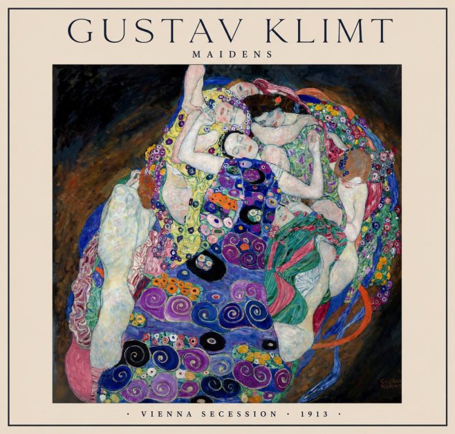 Klimt Maidens No1 - Plakát