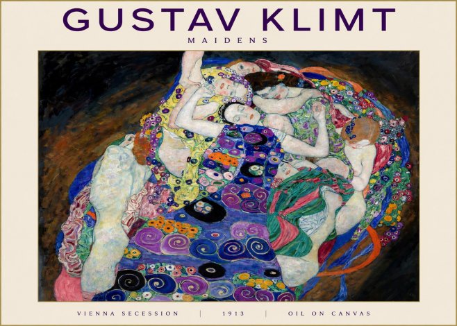 Klimt Maidens No2 - Plakát