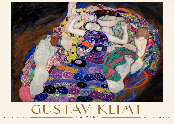 Klimt Maidens No6 - Plakát