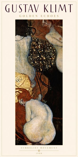 Klimt Golden Echoes No4 - Plakát