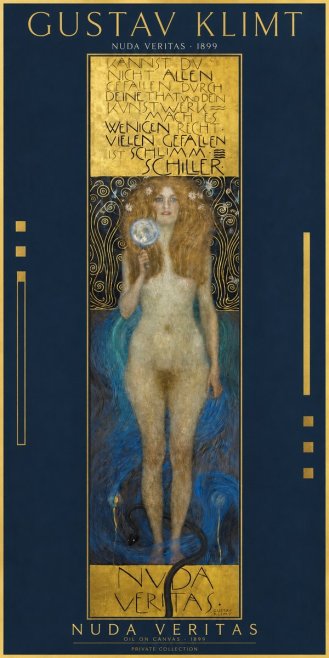Klimt Nuda Veritas No2 - Plakát