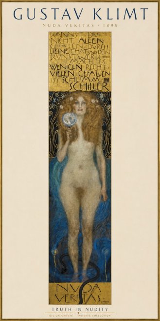 Klimt Nuda Veritas No3 - Plakát