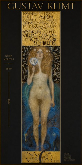 Klimt Nuda Veritas No4 - Plakát