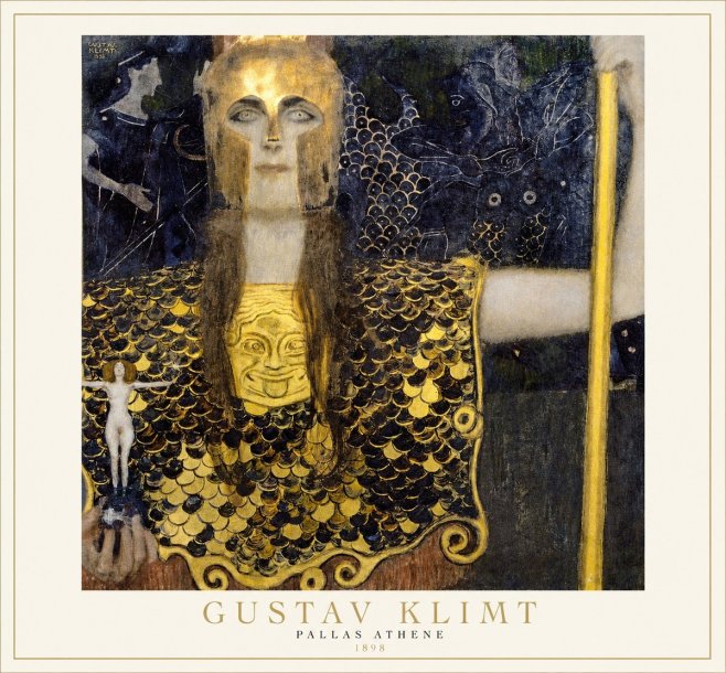 Klimt Pallas Athene No1 - Plakát